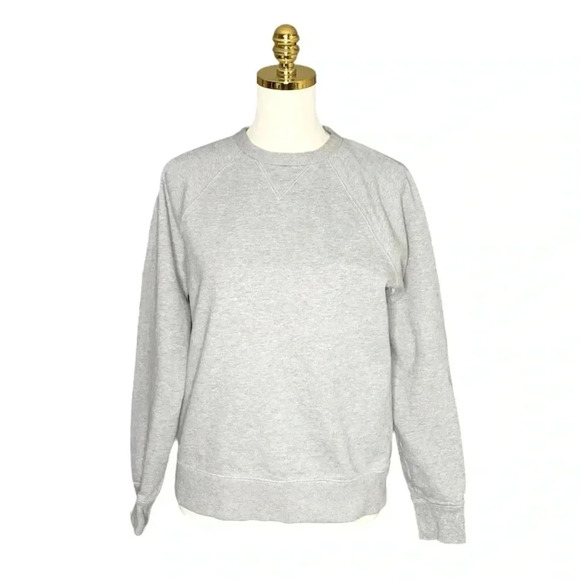 EVERLANE | The Unisex French Terry Crew Sweatshirt in Heathered Grey Size S - Picture 4 of 9